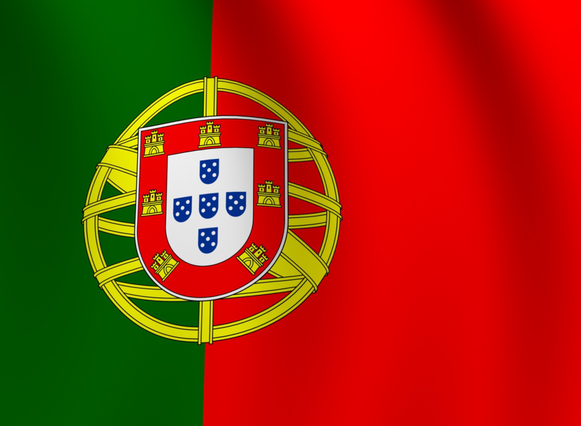 Обои Portugal Flag 1920x1408
