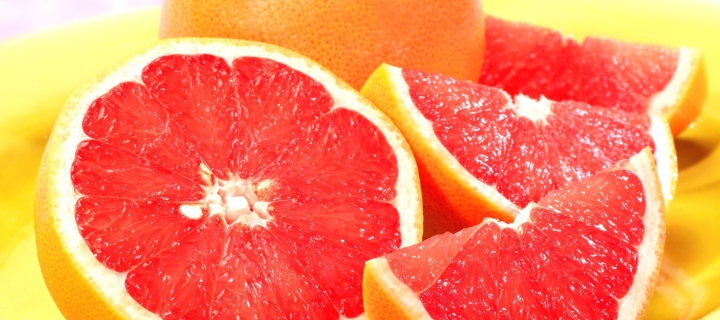 Red Grapefruit wallpaper 720x320