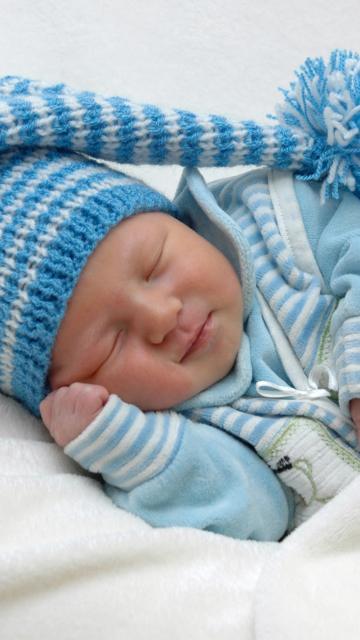 Fondo de pantalla Happy Baby Sleeping 360x640