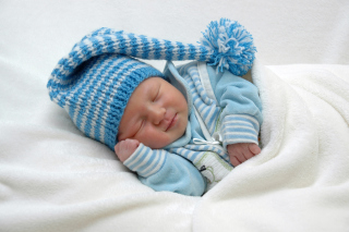 Happy Baby Sleeping Wallpaper for Android, iPhone and iPad