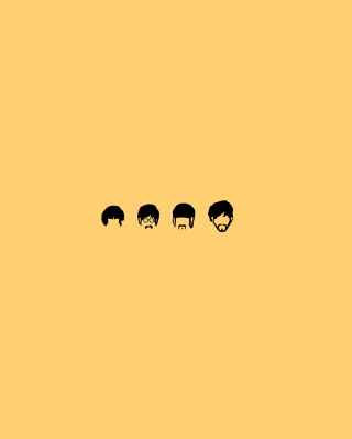 The Beatles Illustration - Obrázkek zdarma pro 640x960