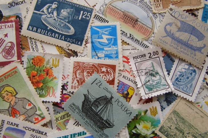 Postage stamp wallpaper
