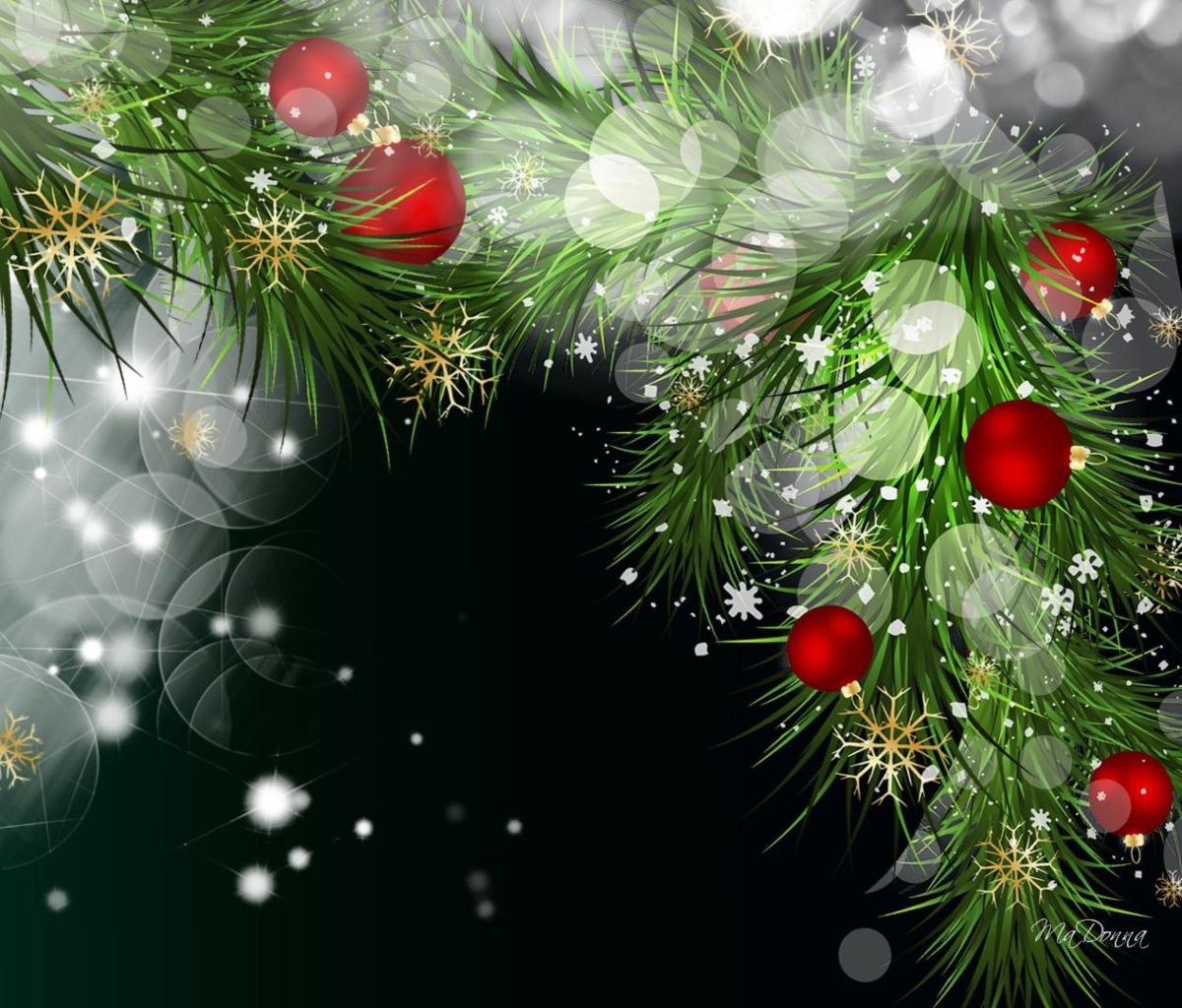 Screenshot №1 pro téma Bright Christmas 1200x1024