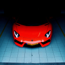 Red Lamborghini Aventador screenshot #1 128x128