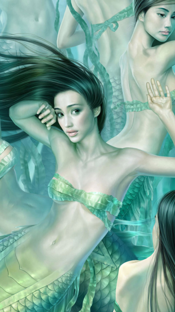 Fantasy Mermaids wallpaper 360x640