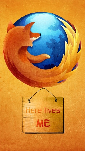 Das Firefox Internet Shield Wallpaper 360x640