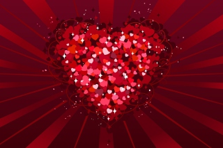 Big Red Heart - Obrázkek zdarma pro HTC EVO 4G