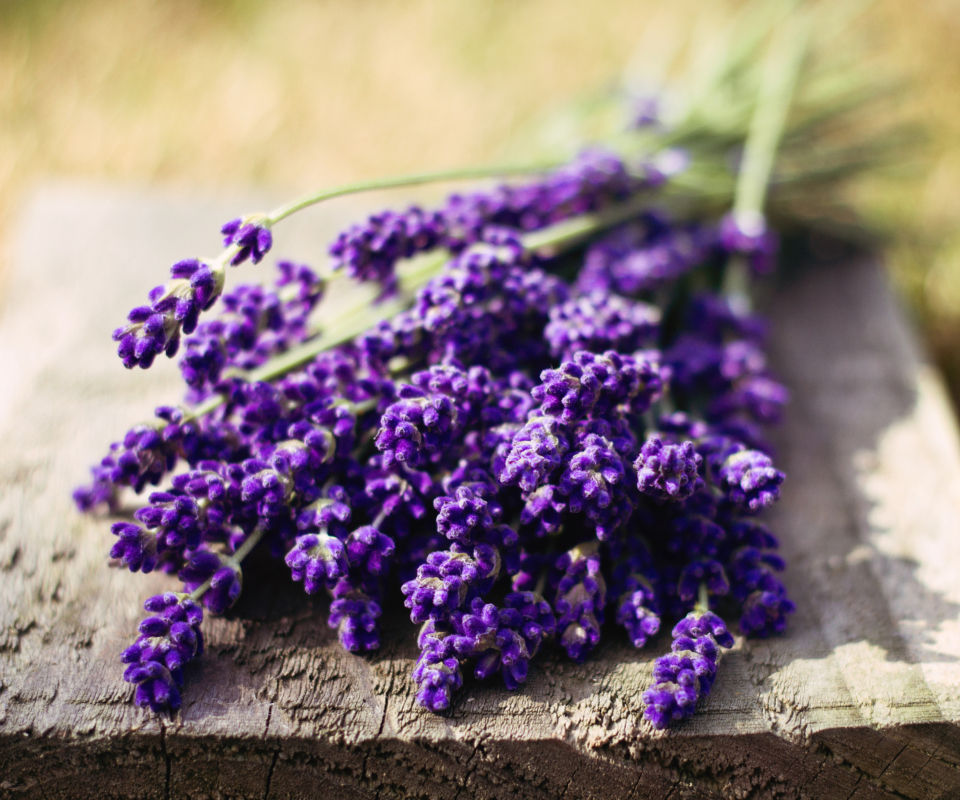 Screenshot №1 pro téma Lovely Lavender Bouquet 960x800