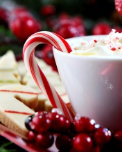 Sweet Drink for Cold Weather wallpaper 176x220