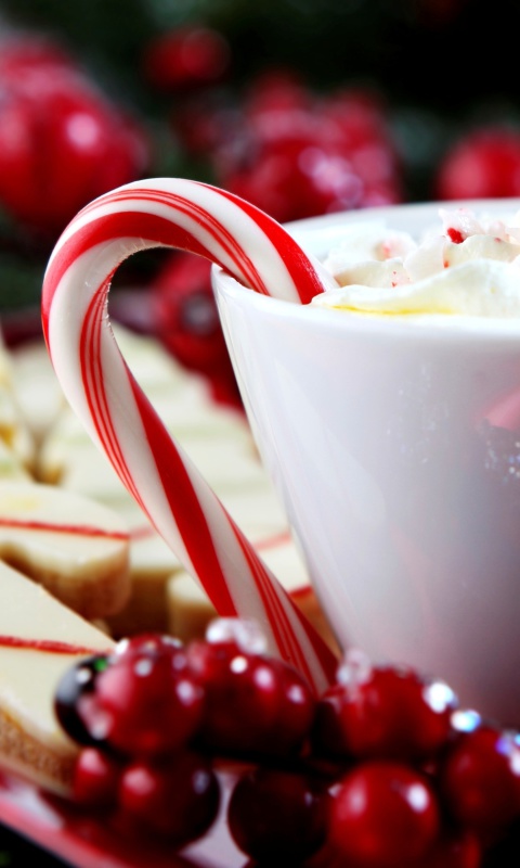 Das Sweet Drink for Cold Weather Wallpaper 480x800