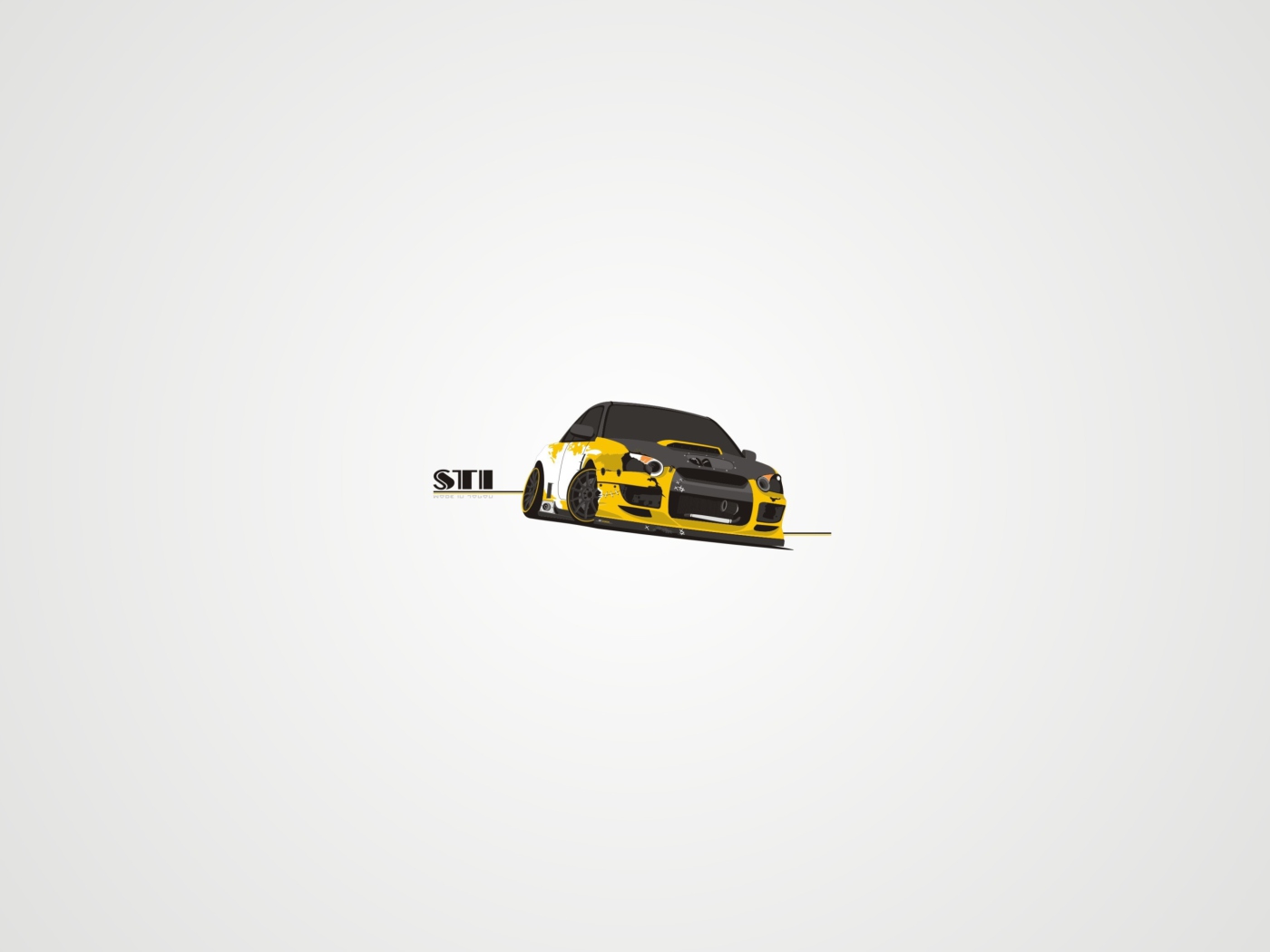 Subaru STI wallpaper 1400x1050