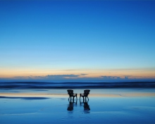 Screenshot №1 pro téma Beach Chairs For Couple At Sunset 220x176