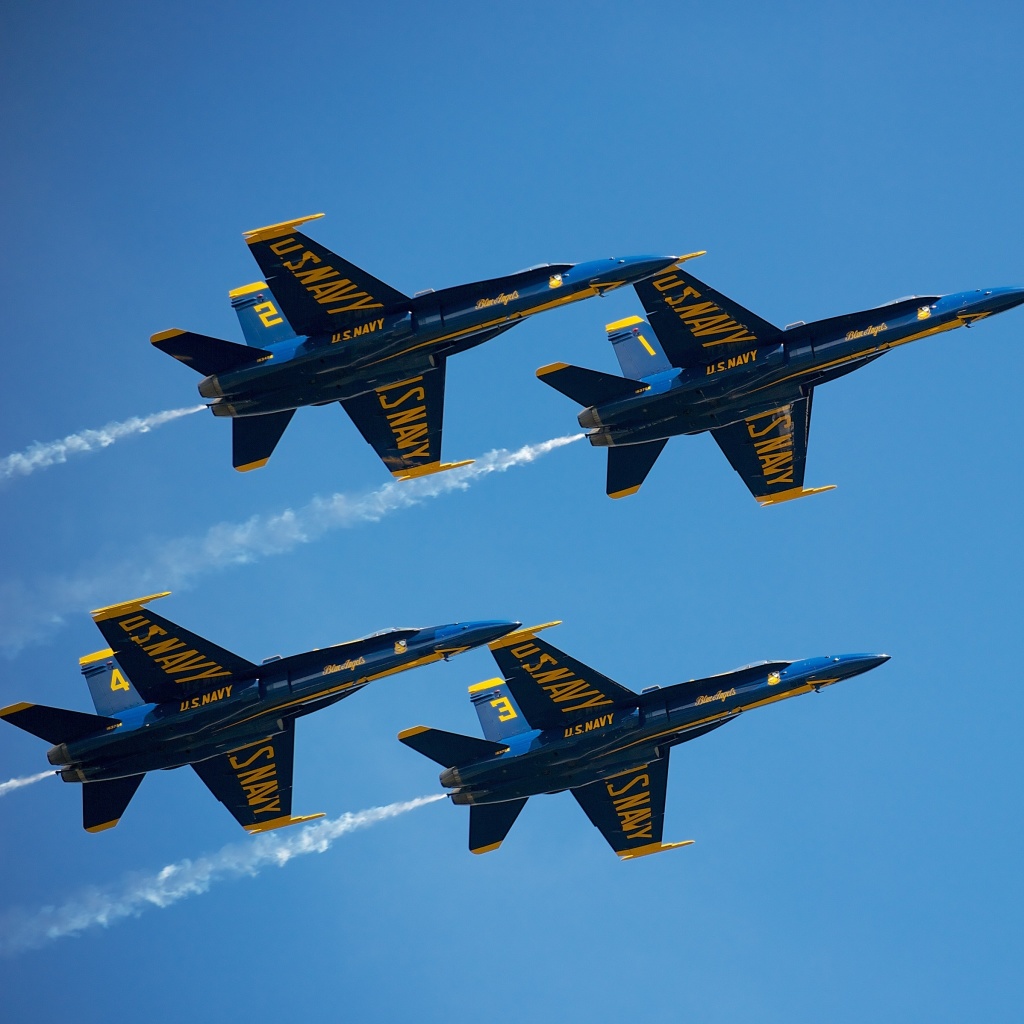 Das US Navy Blue Angels Wallpaper 1024x1024