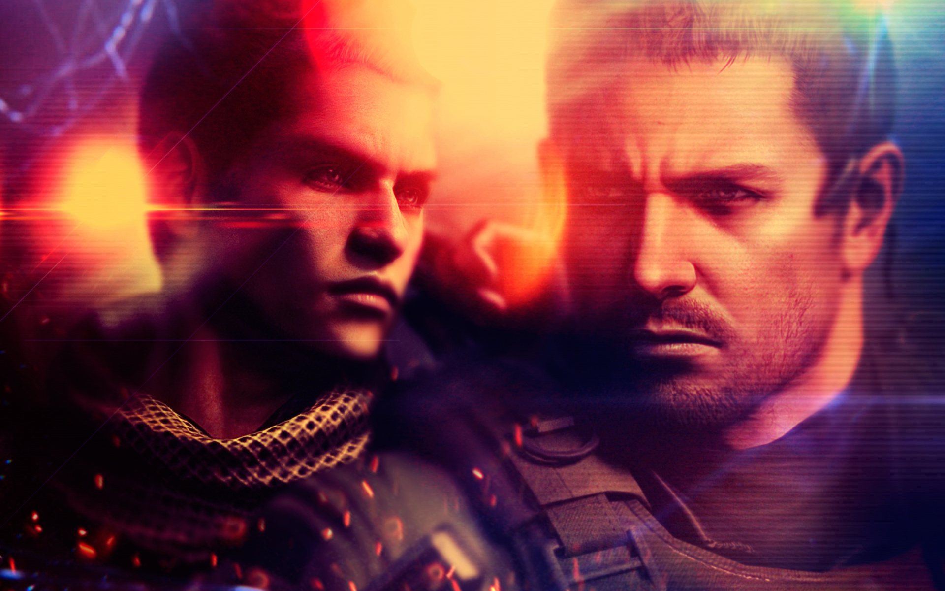 Resident Evil 6, Chris Redfield & Piers Nivans screenshot #1 1920x1200