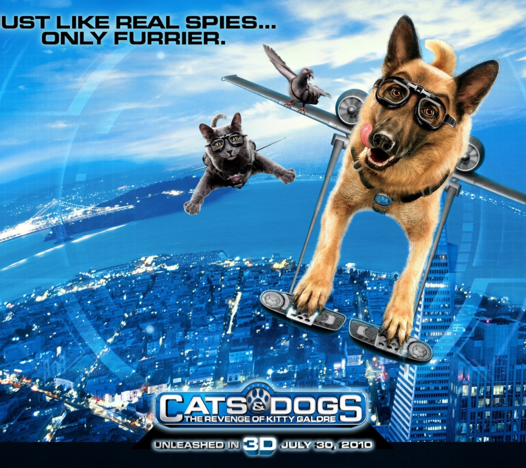 Cats & Dogs: The Revenge of Kitty Galore wallpaper 1080x960
