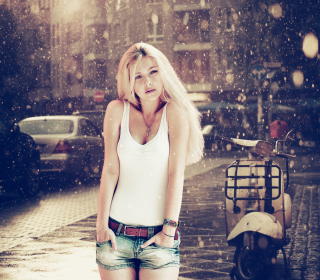 Blonde In The Rain - Fondos de pantalla gratis para iPad