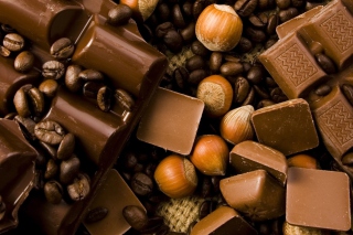 Chocolate, Nuts And Coffee - Obrázkek zdarma pro 1080x960