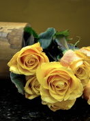 Sfondi Melancholy Yellow roses 132x176