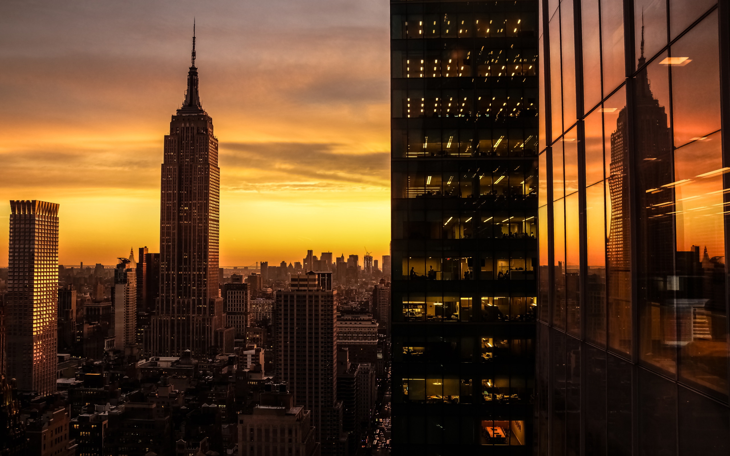 Das Manhattan Skyscrappers Wallpaper 2560x1600