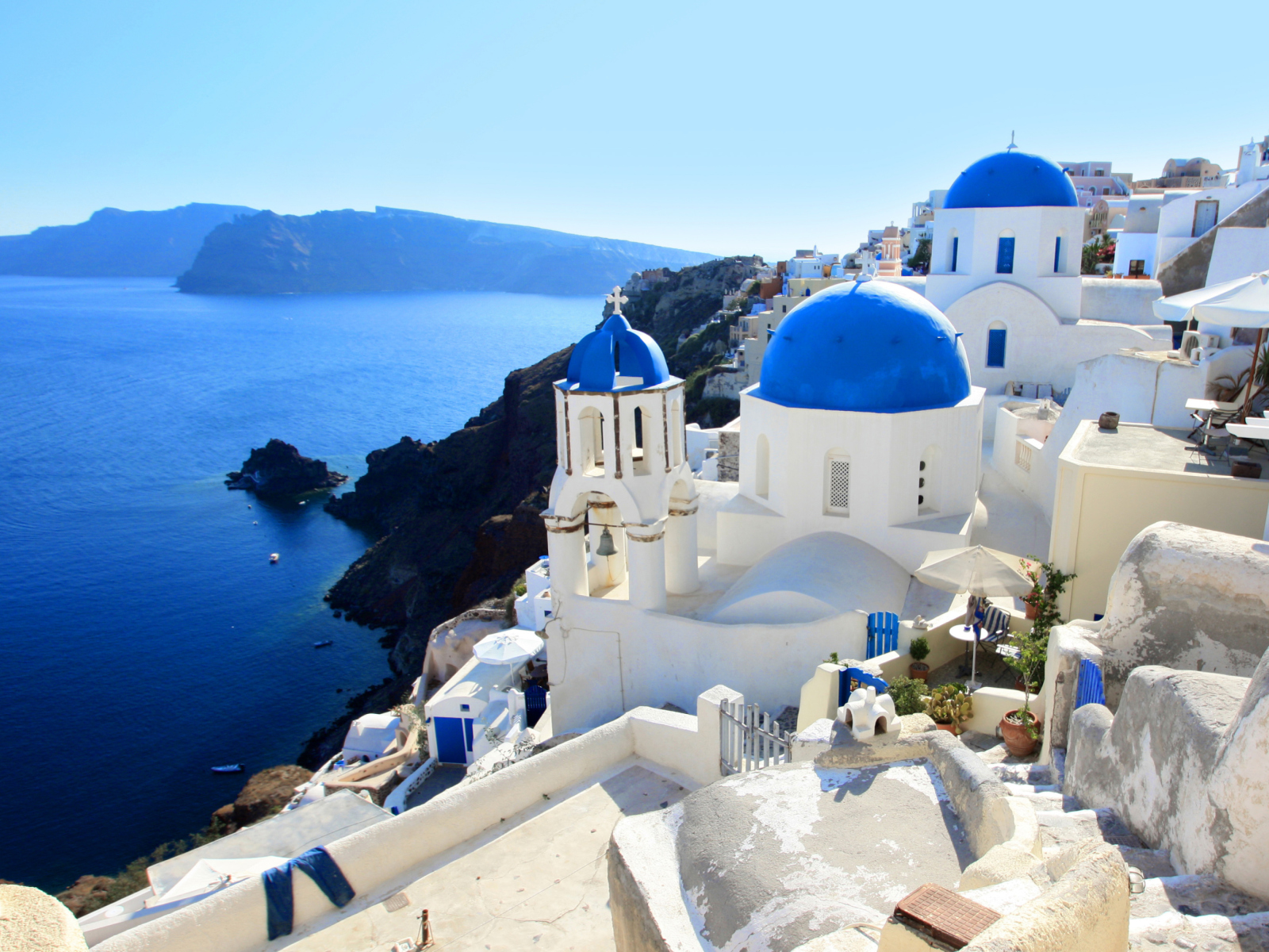 Das Greece, Santorini Wallpaper 1600x1200