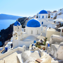 Greece, Santorini wallpaper 208x208