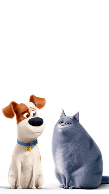 Fondo de pantalla The Secret Life of Pets Max and Chloe 360x640