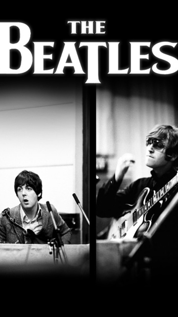 Fondo de pantalla Beatles: John Lennon, Paul McCartney, George Harrison, Ringo Starr 360x640
