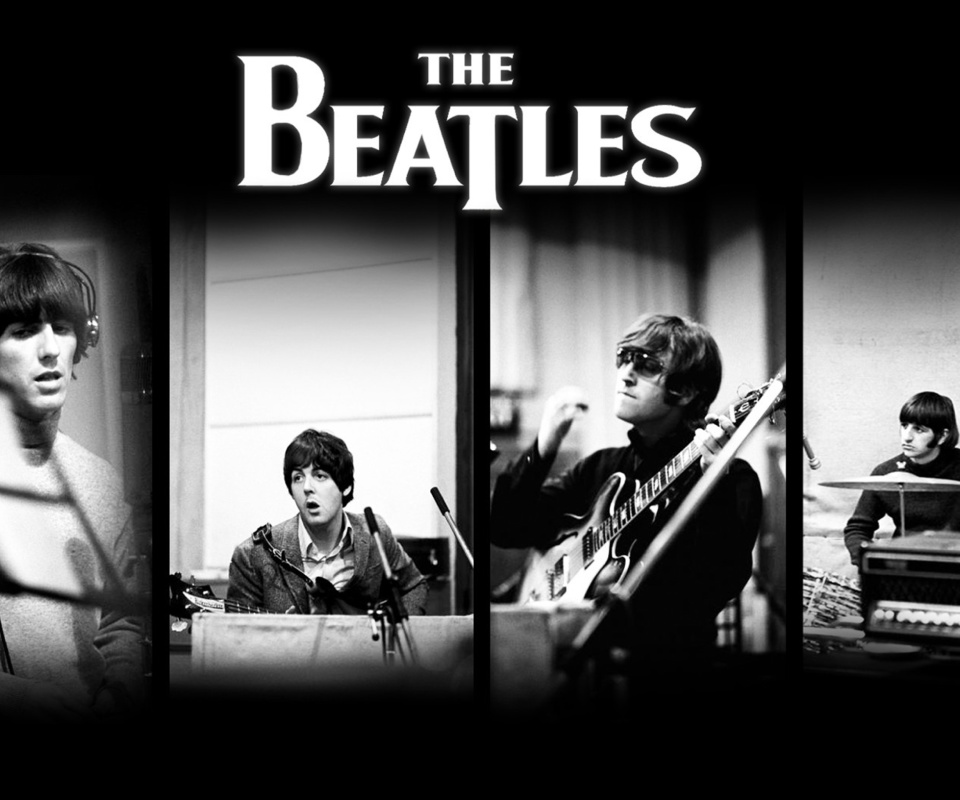Beatles: John Lennon, Paul McCartney, George Harrison, Ringo Starr wallpaper 960x800