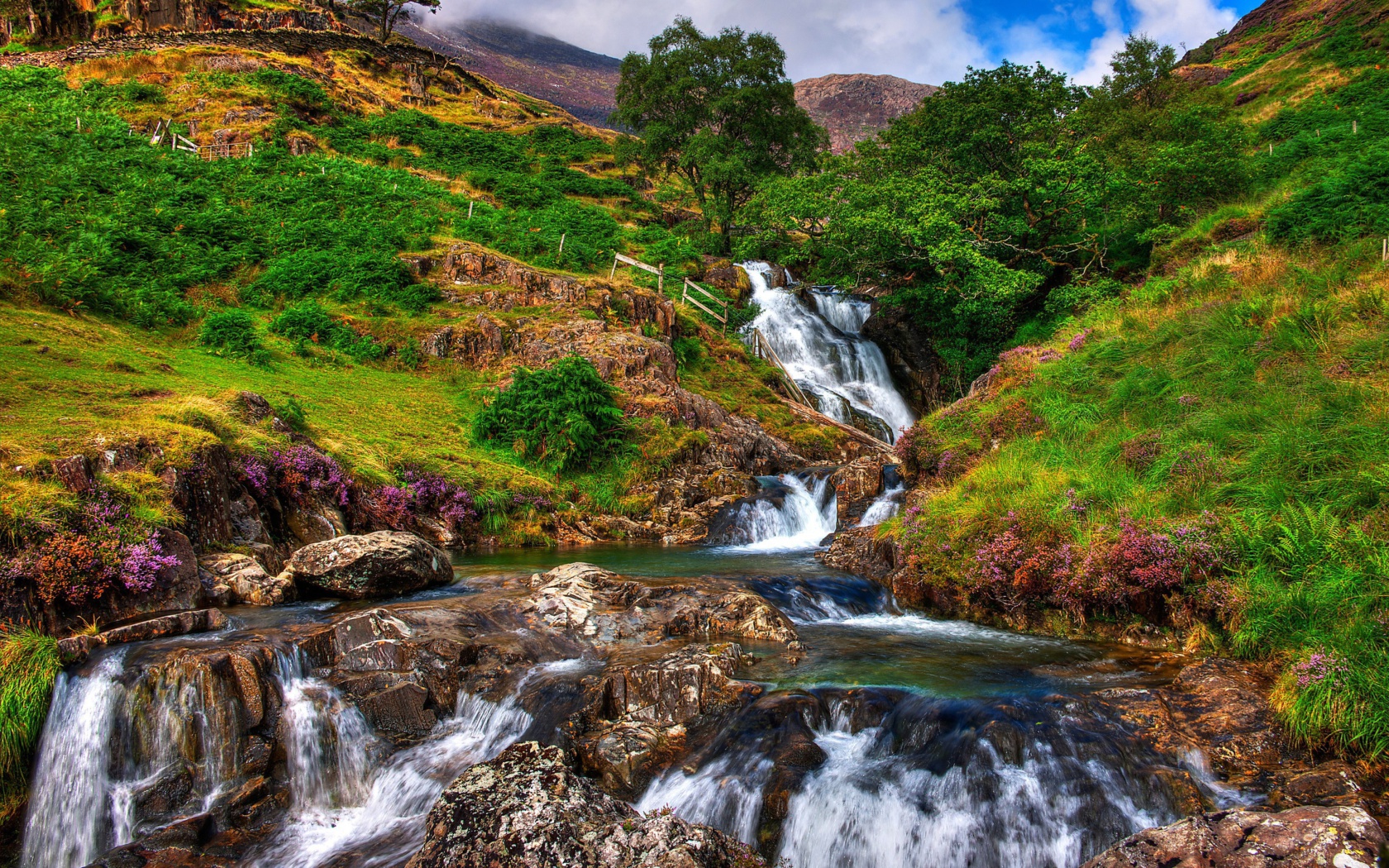 Snowdonia National Park in north Wales screenshot #1 1680x1050