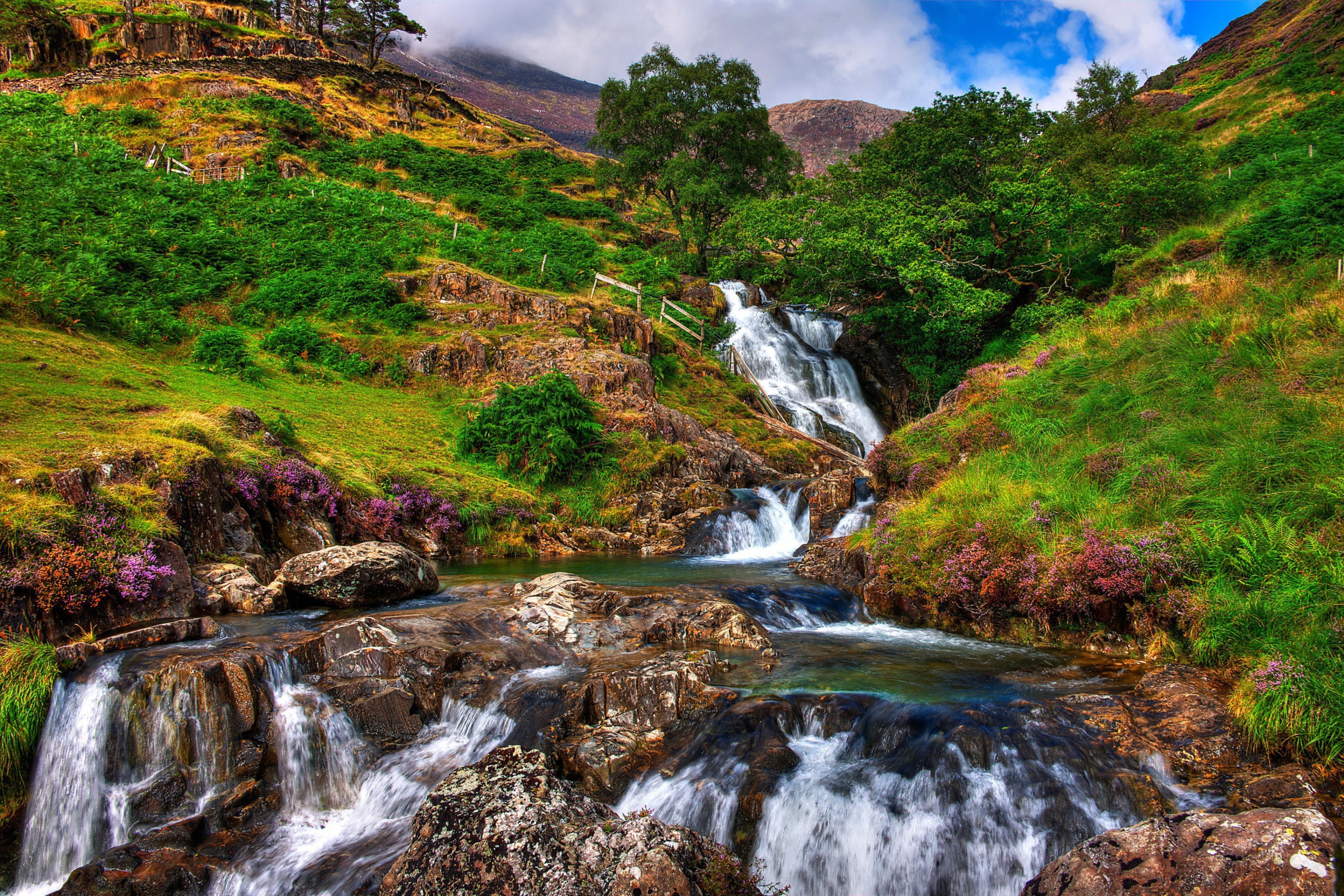 Fondo de pantalla Snowdonia National Park in north Wales 2880x1920