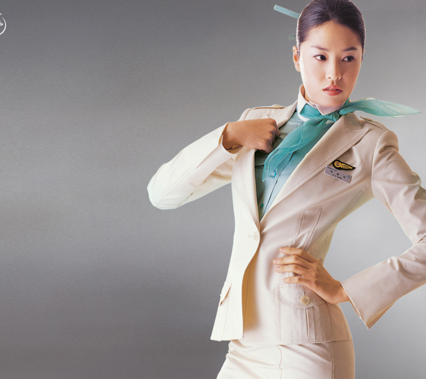 Korean Air Flight Attendant Uniform wallpaper 1440x1280