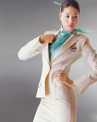 Kostenloses Korean Air Flight Attendant Uniform Wallpaper für Nokia Asha 300