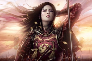 Oriental Warrior Background for Android, iPhone and iPad