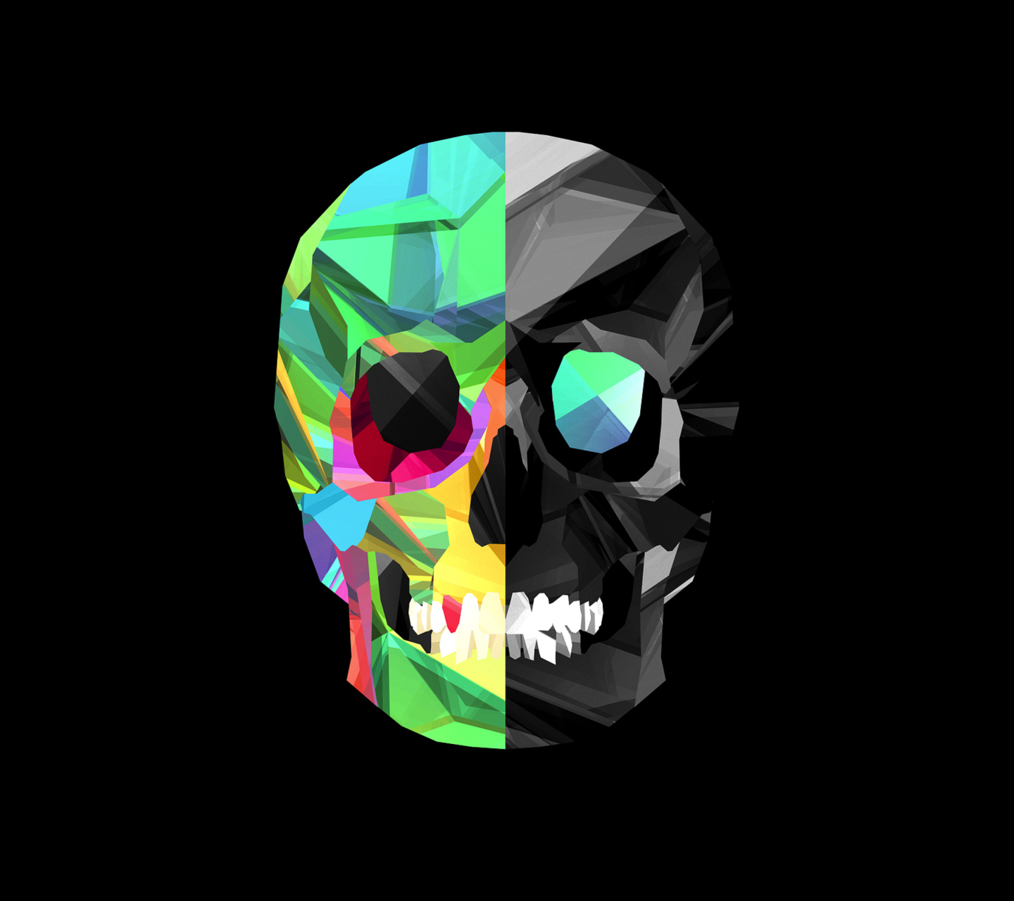 Fondo de pantalla Skull Art 1440x1280