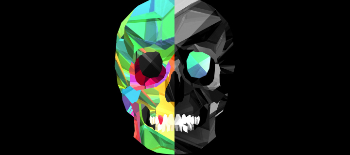 Screenshot №1 pro téma Skull Art 720x320