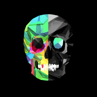Kostenloses Skull Art Wallpaper für iPad mini 2