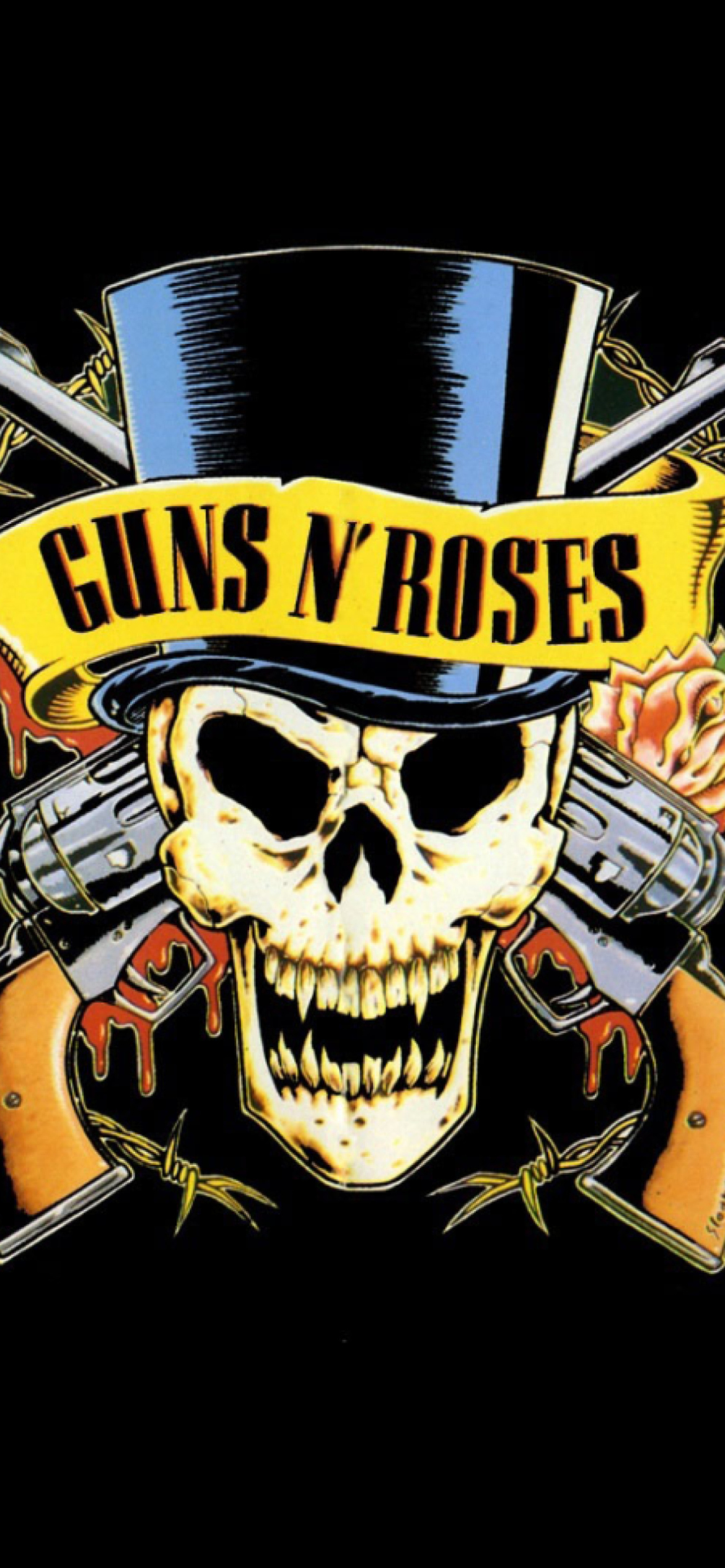 Fondo de pantalla Gund N Roses Logo 1170x2532
