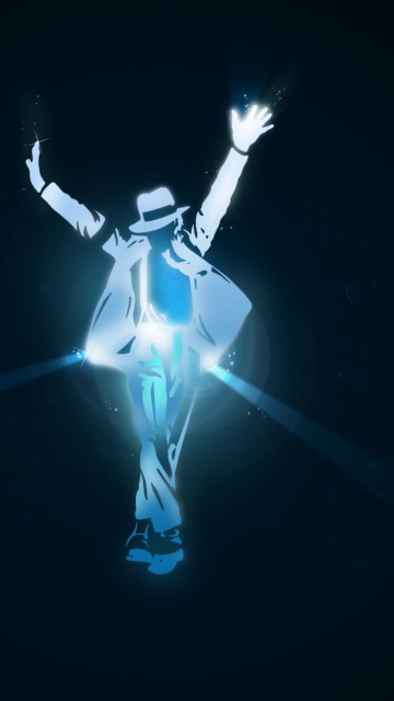 Das Michael Jackson Dance Illustration Wallpaper 360x640