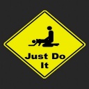 Just Do It Funny Sign wallpaper 128x128