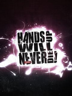 Screenshot №1 pro téma Hands Up Will Never Die 240x320