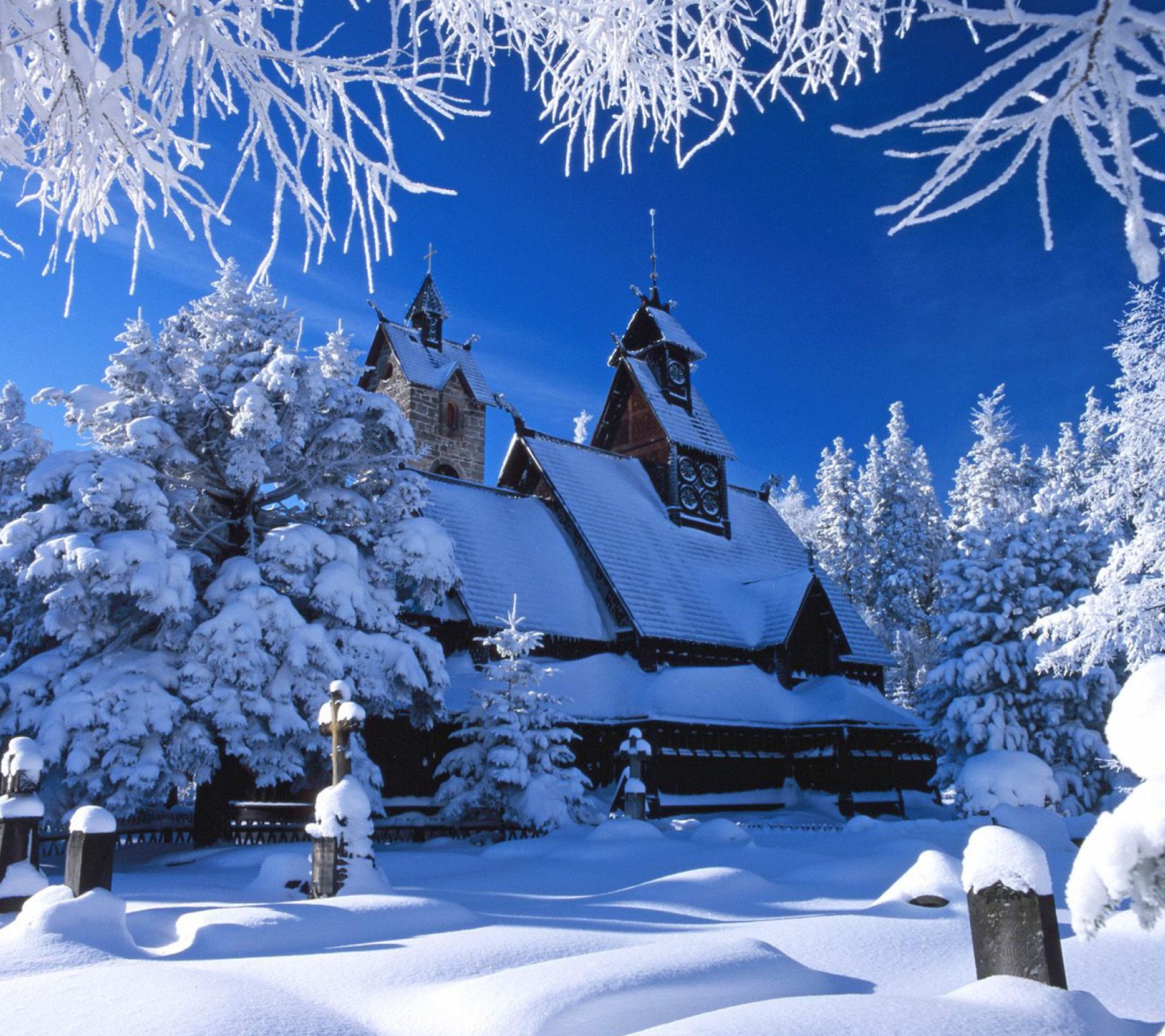 Fondo de pantalla Wang Temple Poland 1440x1280