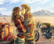 Biker Kiss screenshot #1 176x144