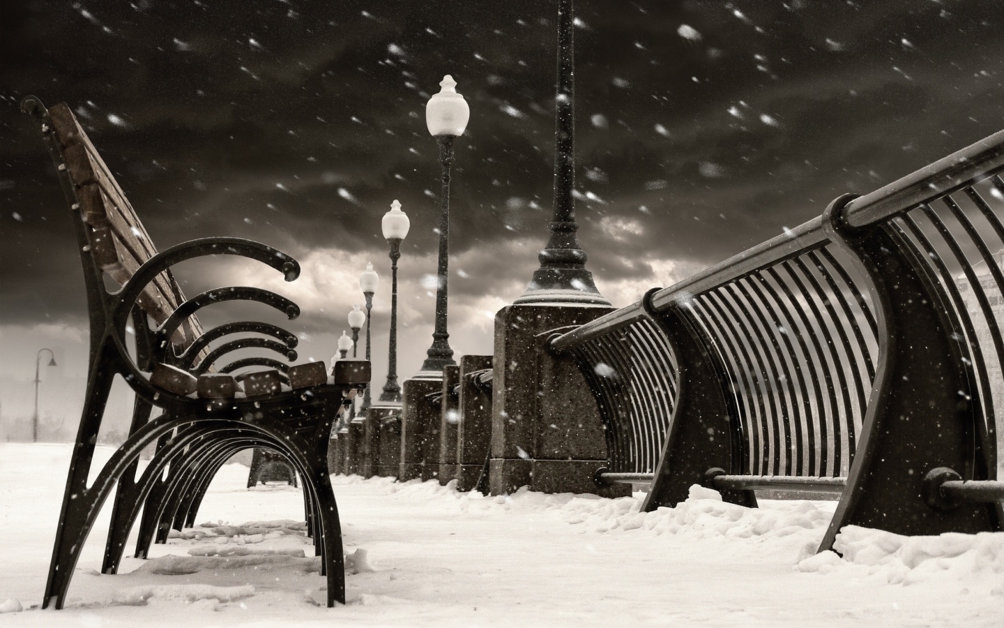 Screenshot №1 pro téma Montreal Winter, Canada 1440x900