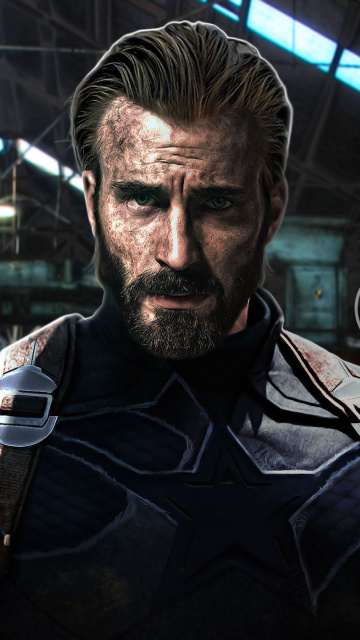 Captain America in Avengers Infinity War Film wallpaper 360x640
