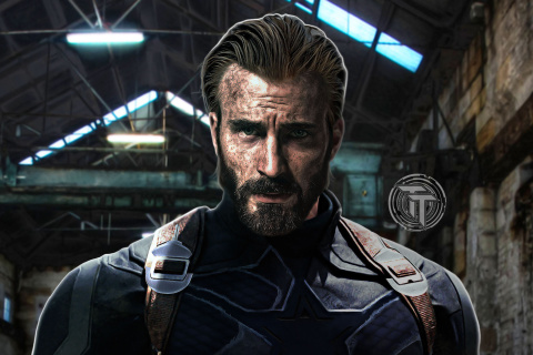 Screenshot №1 pro téma Captain America in Avengers Infinity War Film 480x320