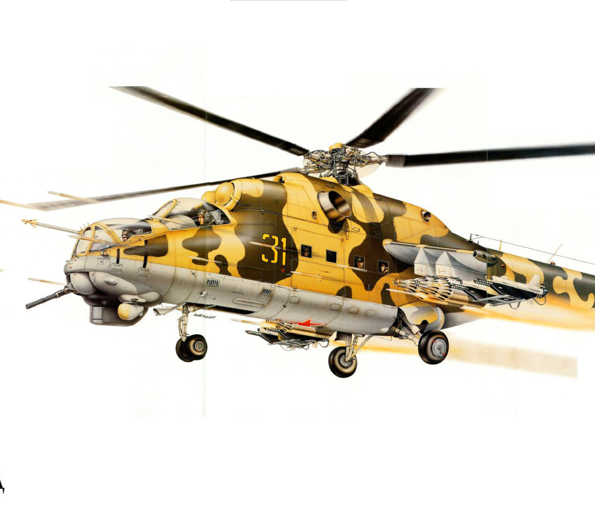 Das Mil Mi 24D Wallpaper 1200x1024