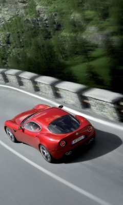 Red Alfa Romeo screenshot #1 240x400