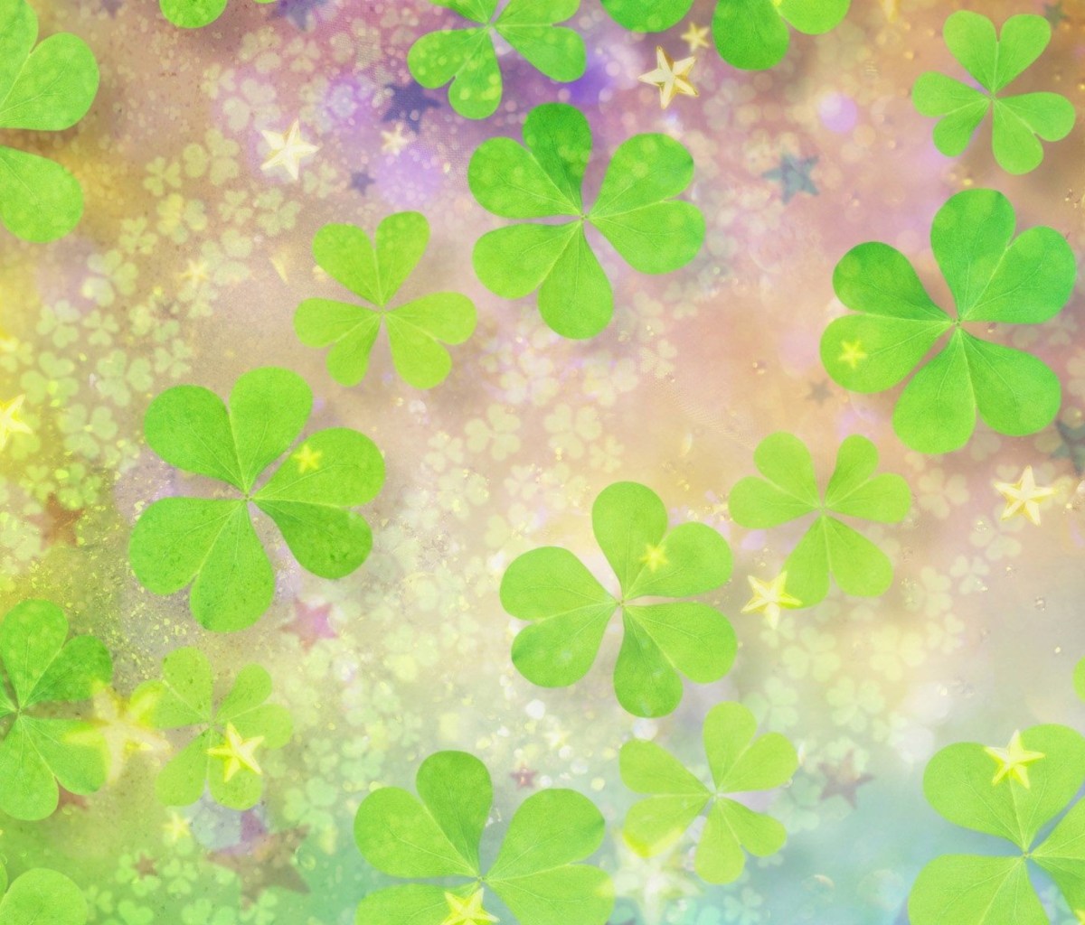 Screenshot №1 pro téma Clover Leaves 1200x1024