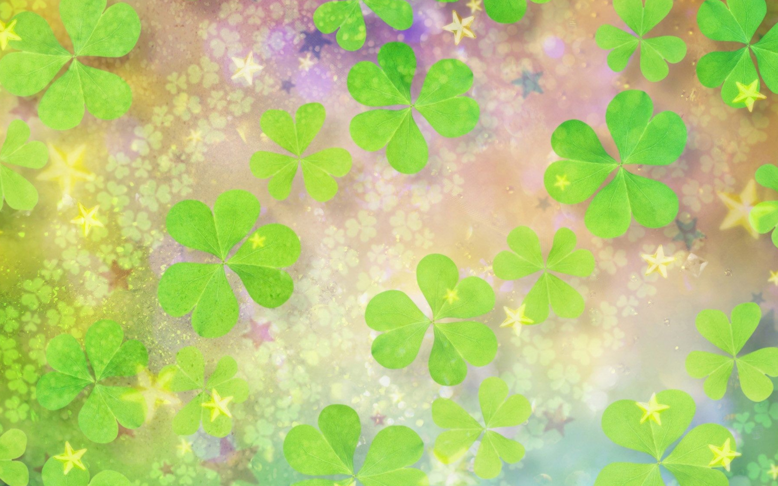 Screenshot №1 pro téma Clover Leaves 2560x1600