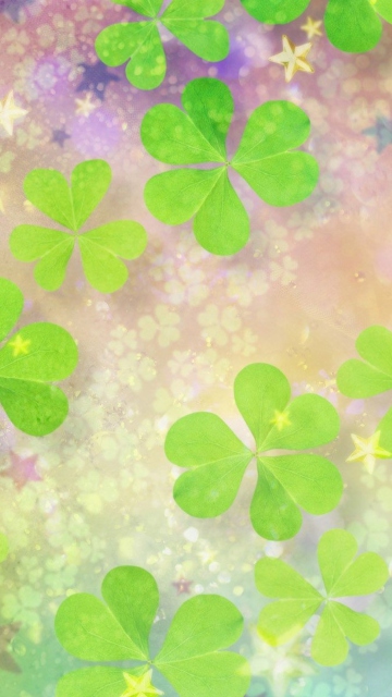 Das Clover Leaves Wallpaper 360x640